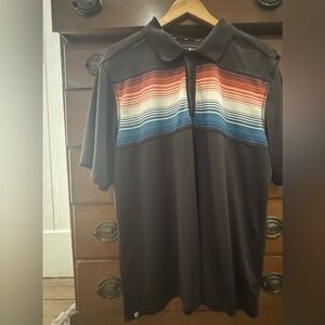 Men’s XLg polo shirt Rank 45 / smoke free pet free